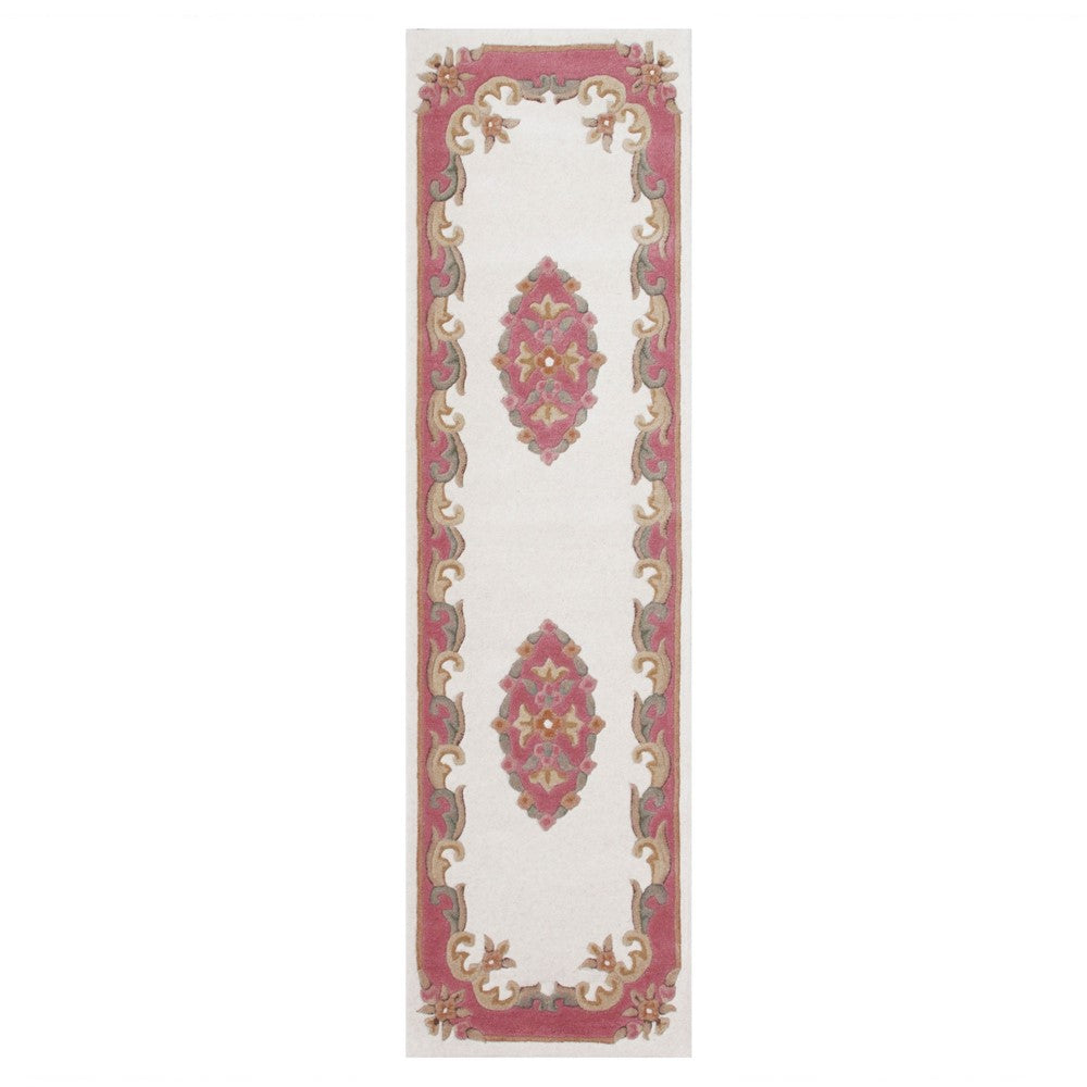 Royal Cream/Rose runner Rug