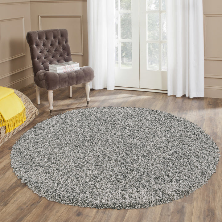 Veloria Round Grey Rug