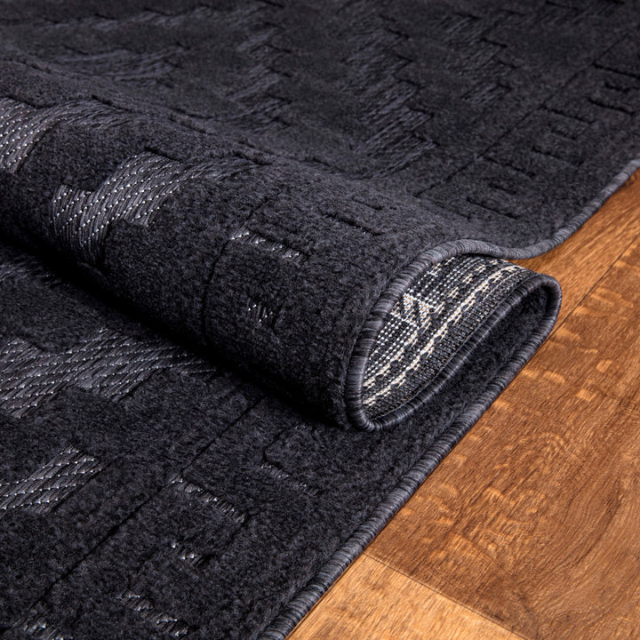Nordura Washable Rug – Anthracite
