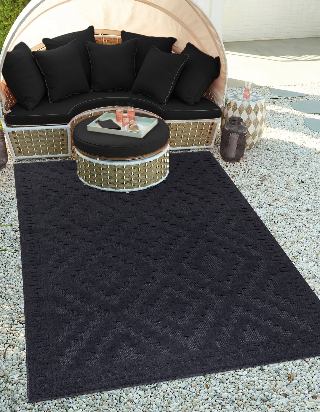 Nordura Washable Rug – Anthracite
