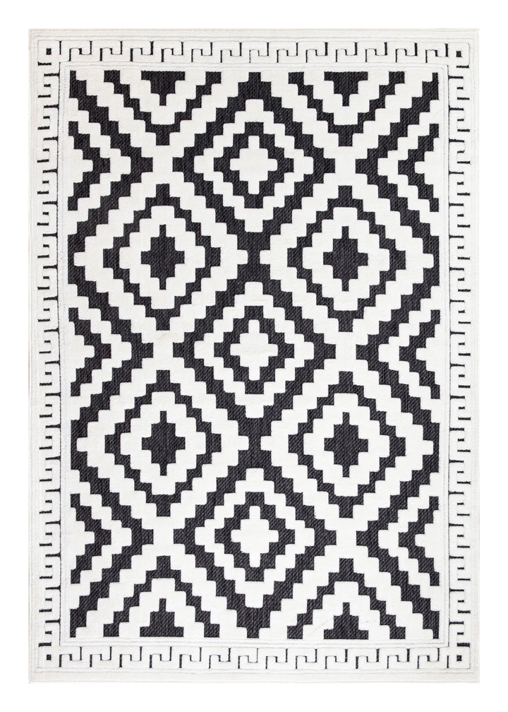 Nordura Washable Rug – Anthracite-Cream