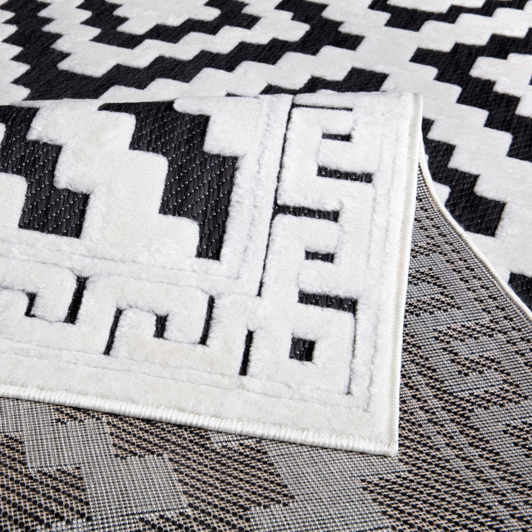 Nordura Washable Rug – Anthracite-Cream