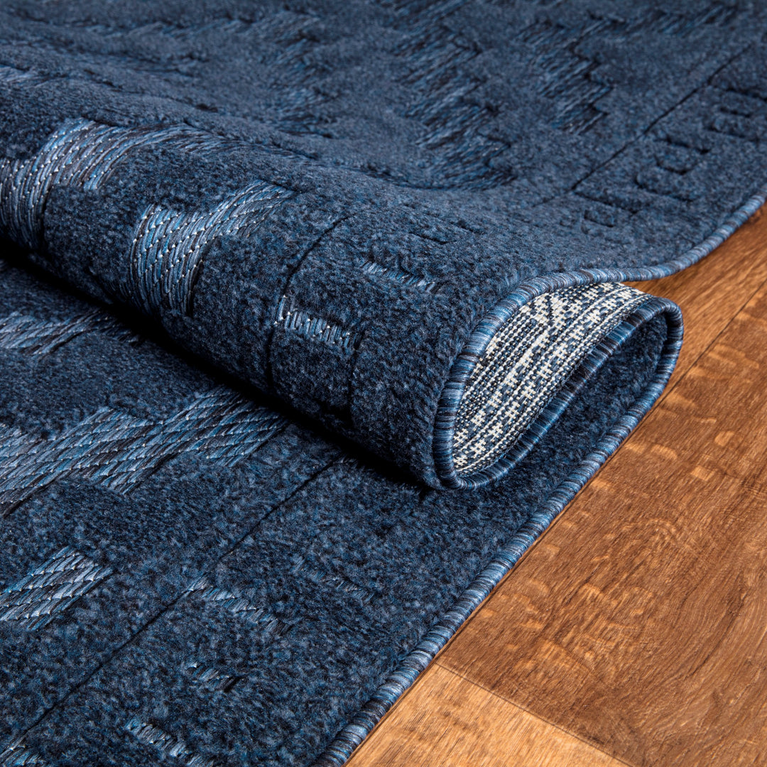 Nordura Washable Rug – Blue