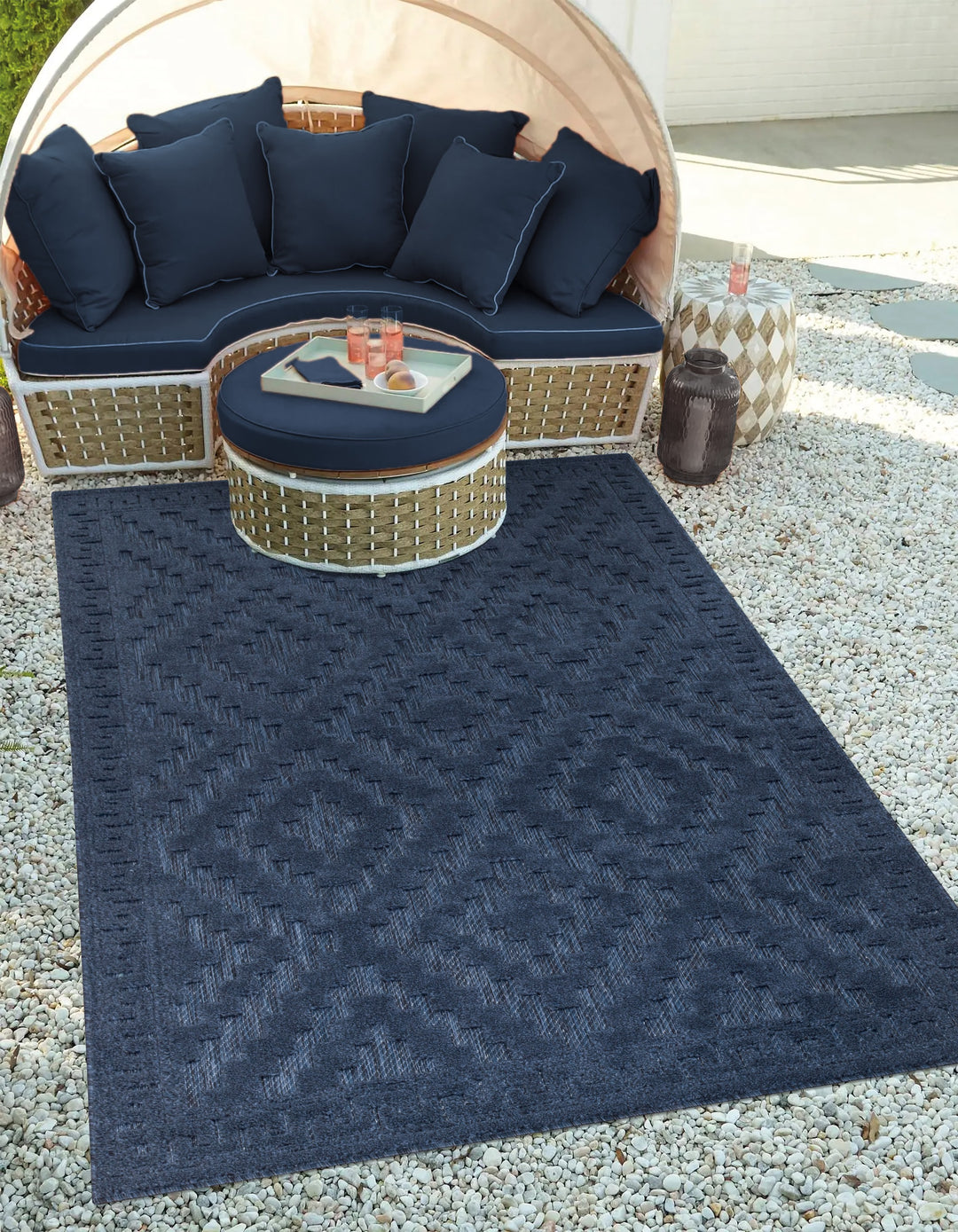 Nordura Washable Rug – Blue