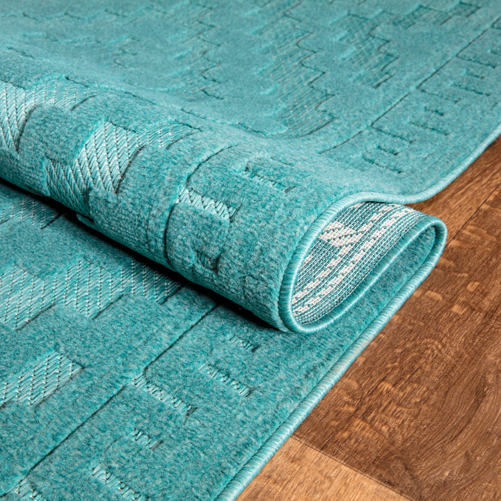 Nordura Washable Rug – Emerald