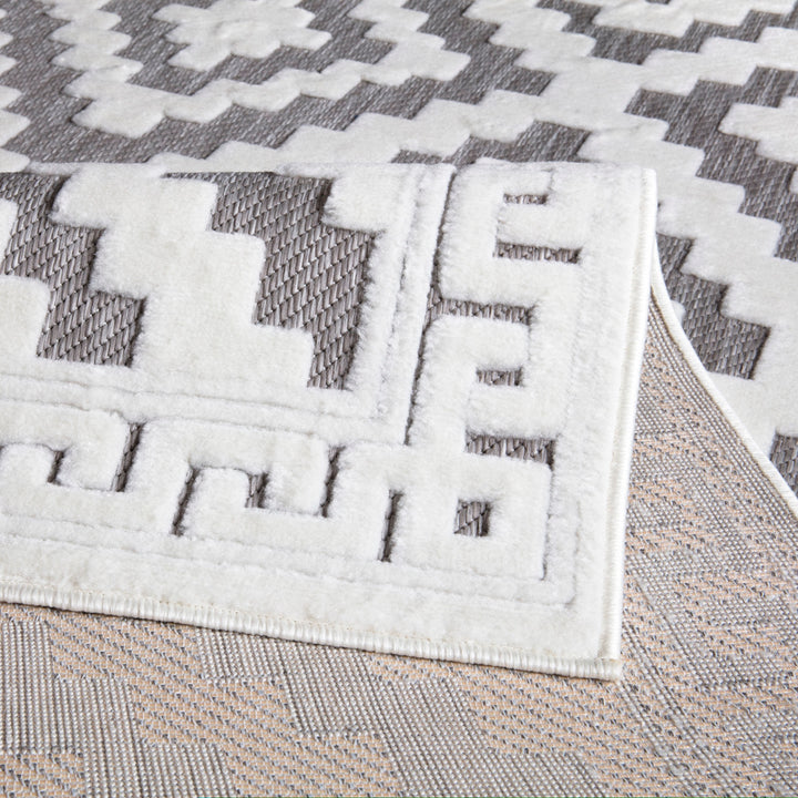 Nordura Washable Rug – Grey-Cream