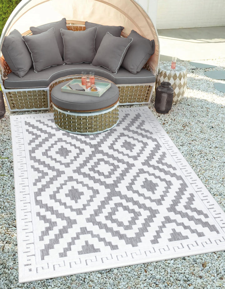 Nordura Washable Rug – Grey-Cream