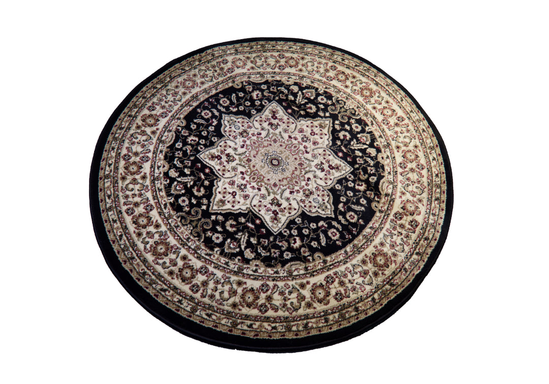 Imperial Round Black Rug