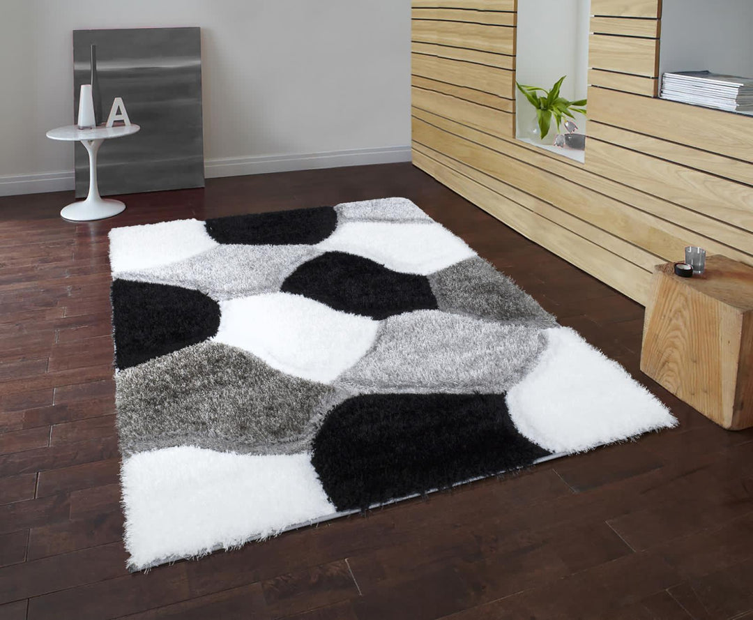 Tessura Black-White Rug