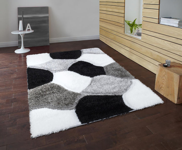 Tessura Black-White Rug