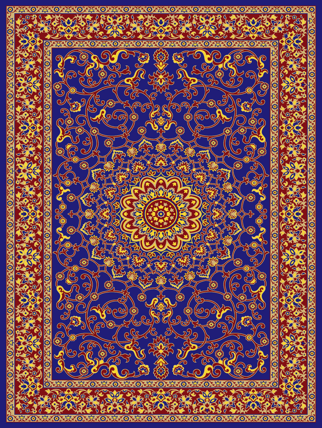 Kerman Rug – Blue