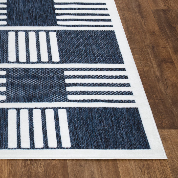 Bexley Rug – Blue-Cream