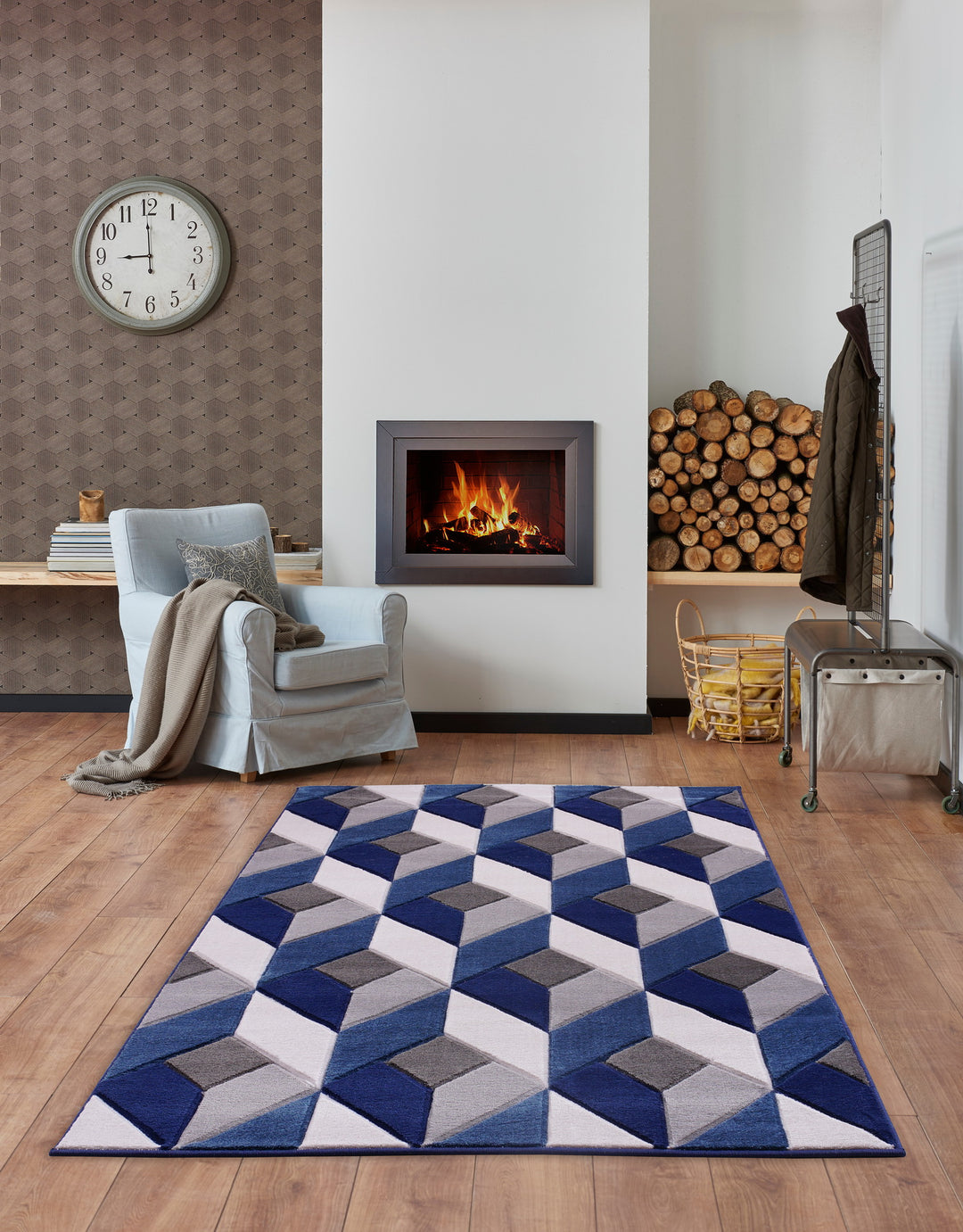 Diamond Blue Rug