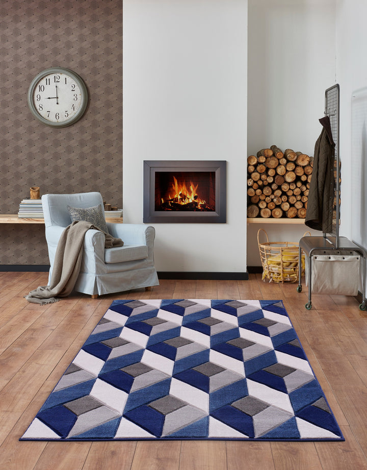 Diamond Blue Rug