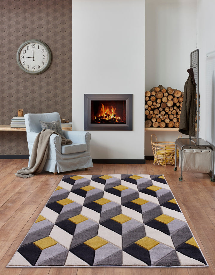 Diamond Ochre Rug