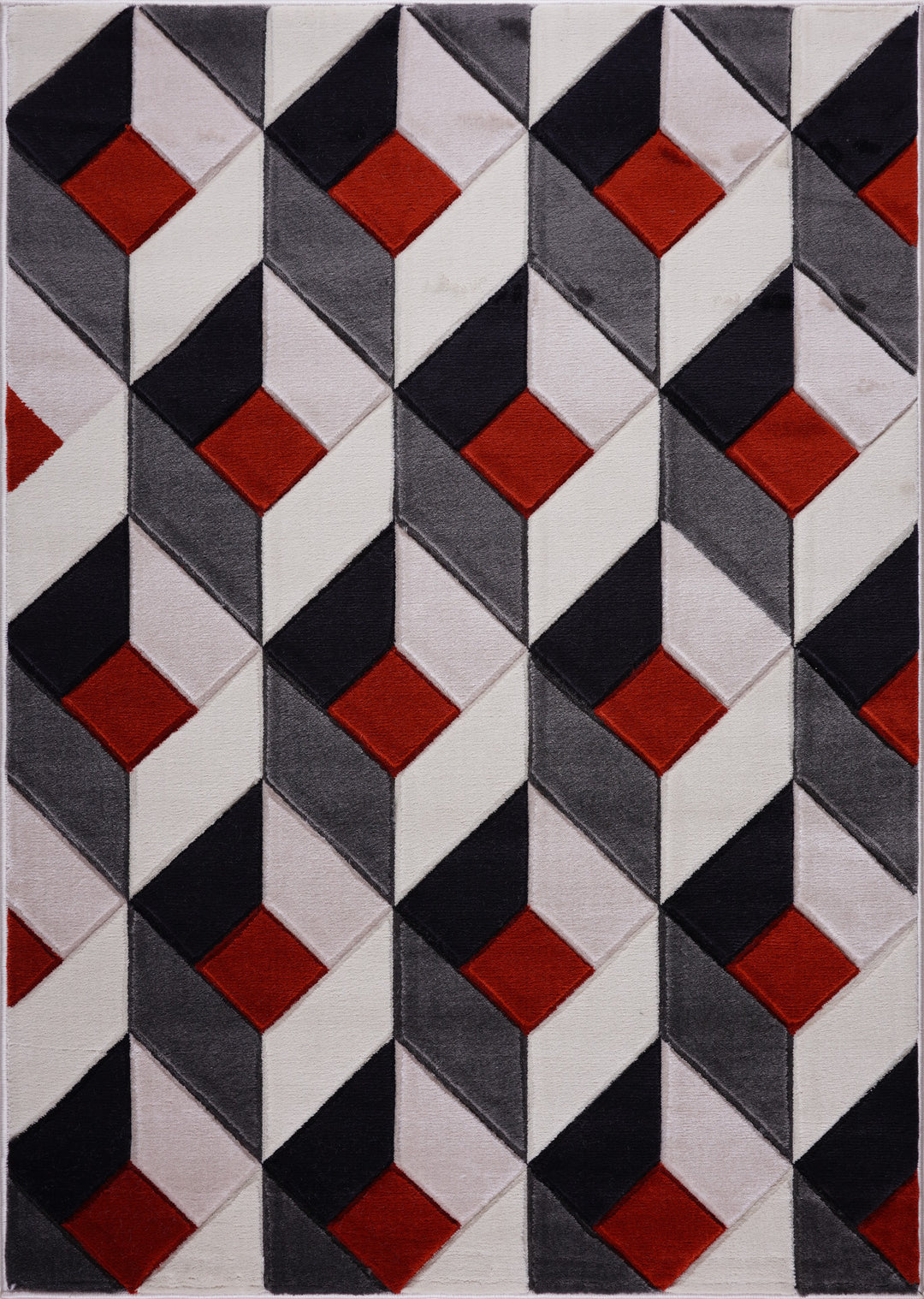Diamond Rug – Terracotta