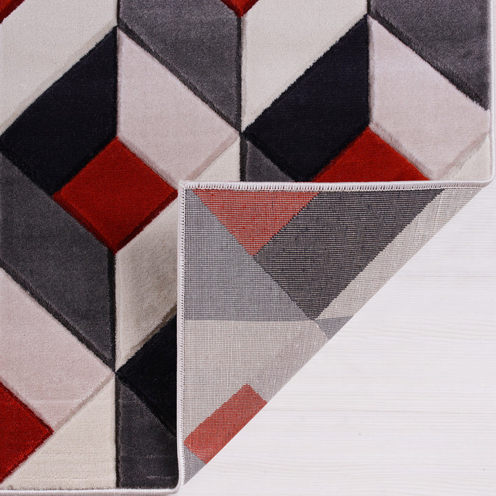 Diamond Rug – Terracotta