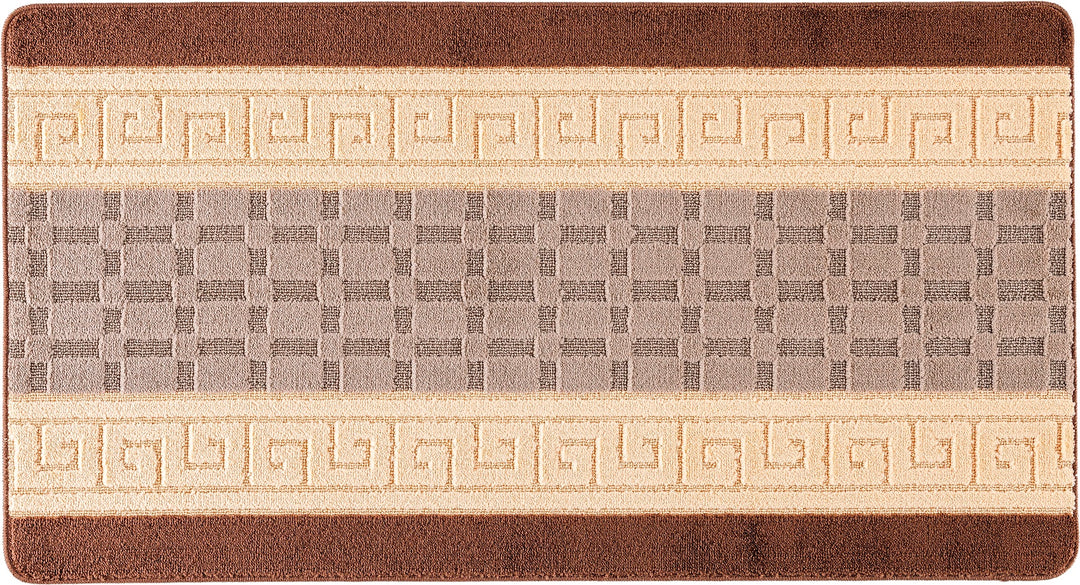 Duovia Washable Indoor Mat – Brown-Beige