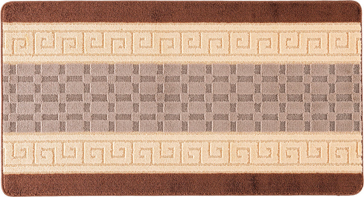 Duovia Washable Indoor Mat – Brown-Beige