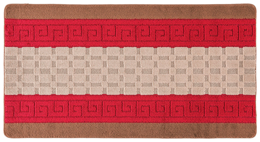 Duovia Washable Indoor Mat – Brown-Red
