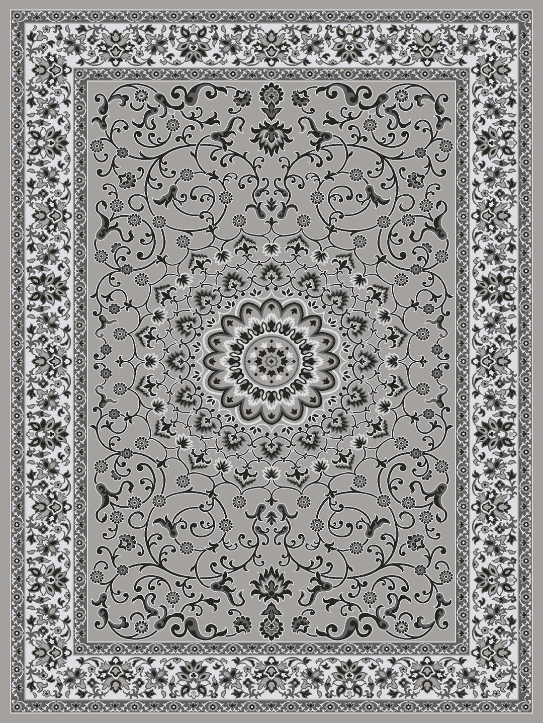 Kerman Rug – Grey