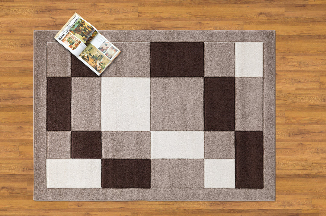 Mosaic Beige & Brown Rug