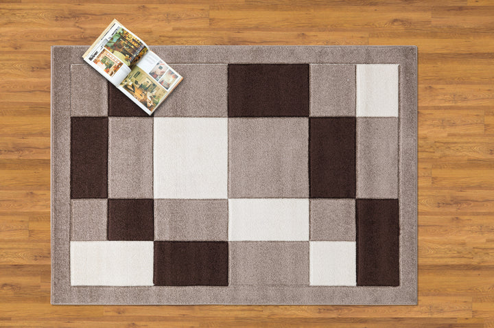 Mosaic Beige & Brown Rug