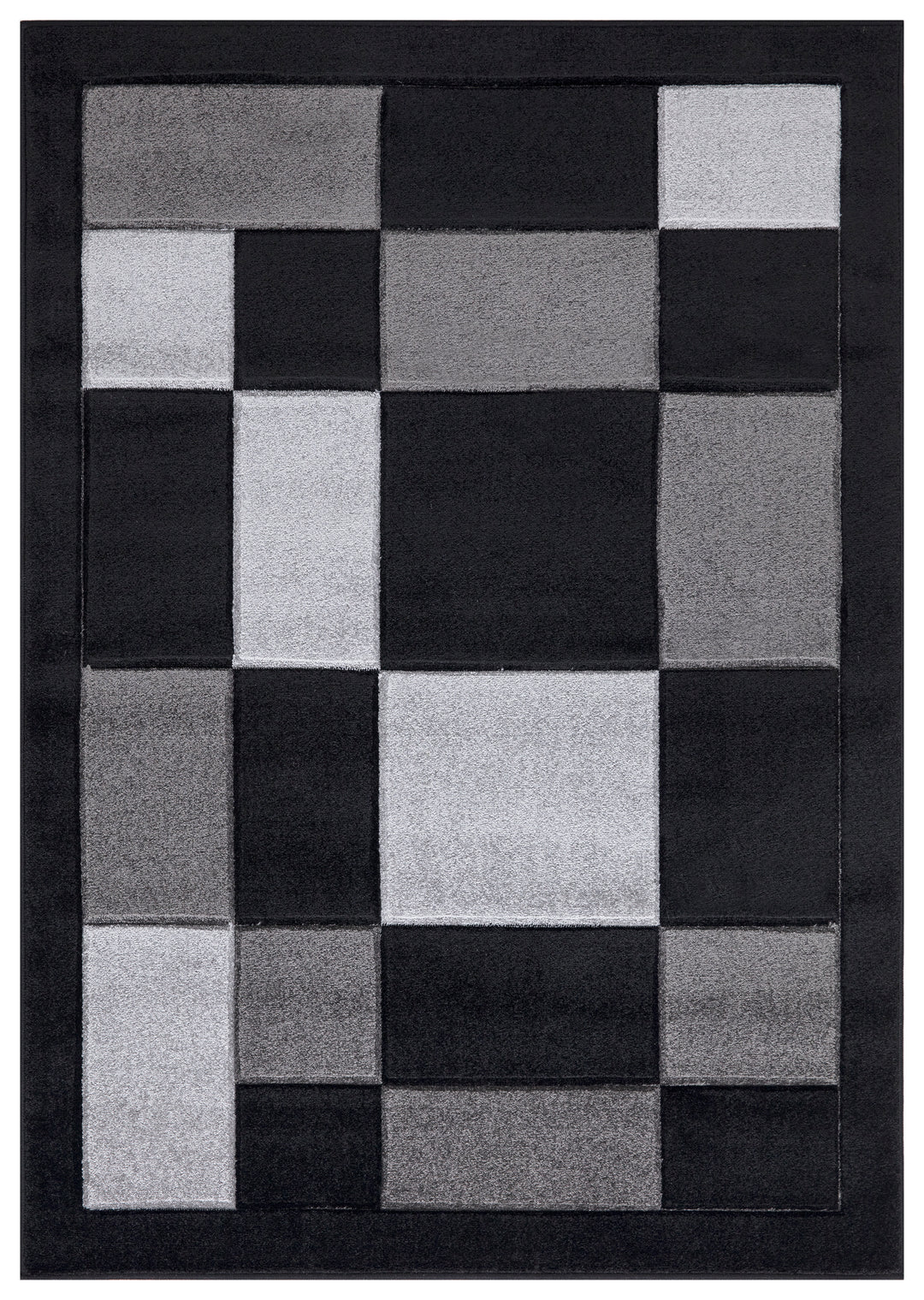 Mosaic Black & Grey Rug