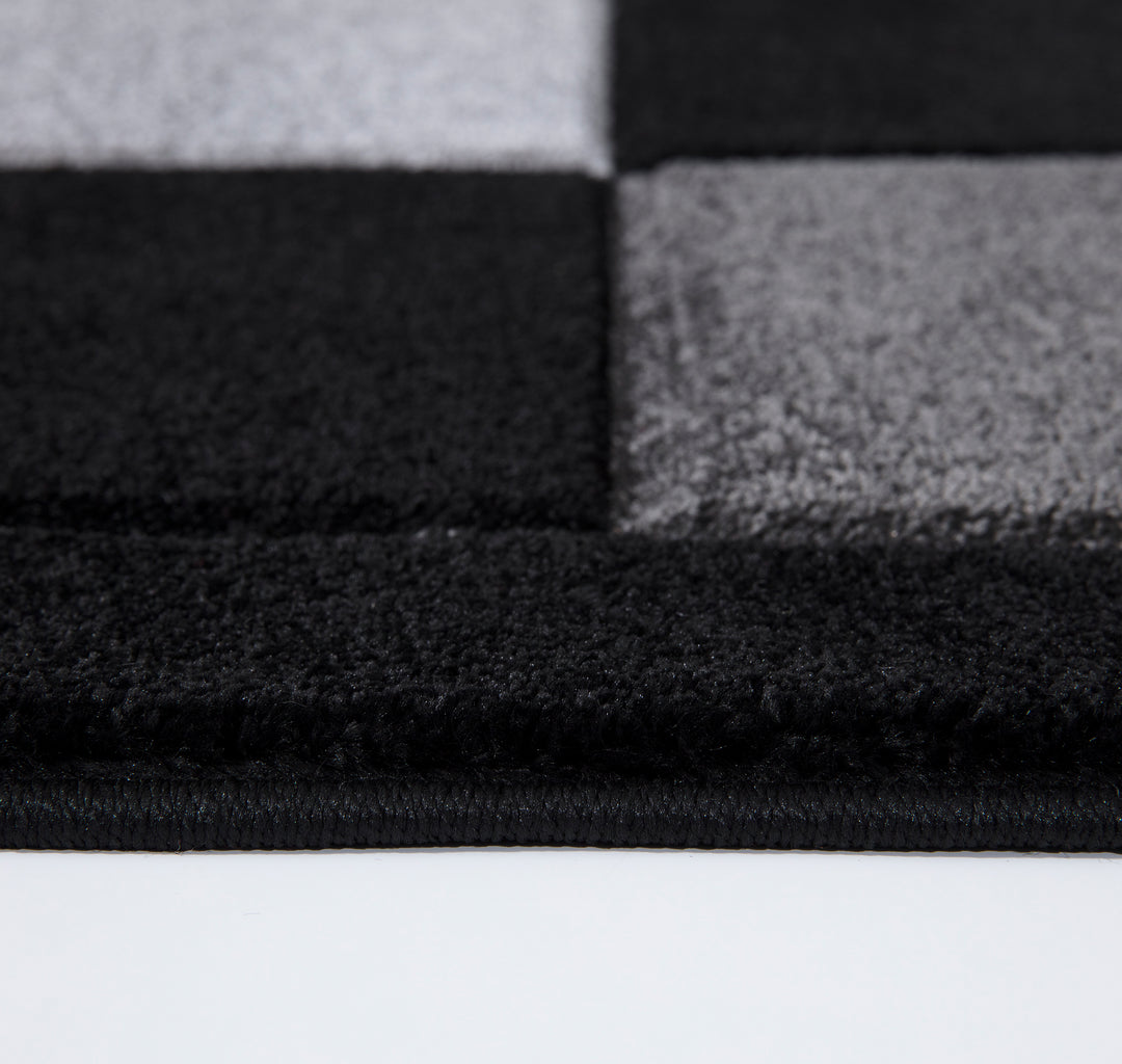 Mosaic Black & Grey Rug