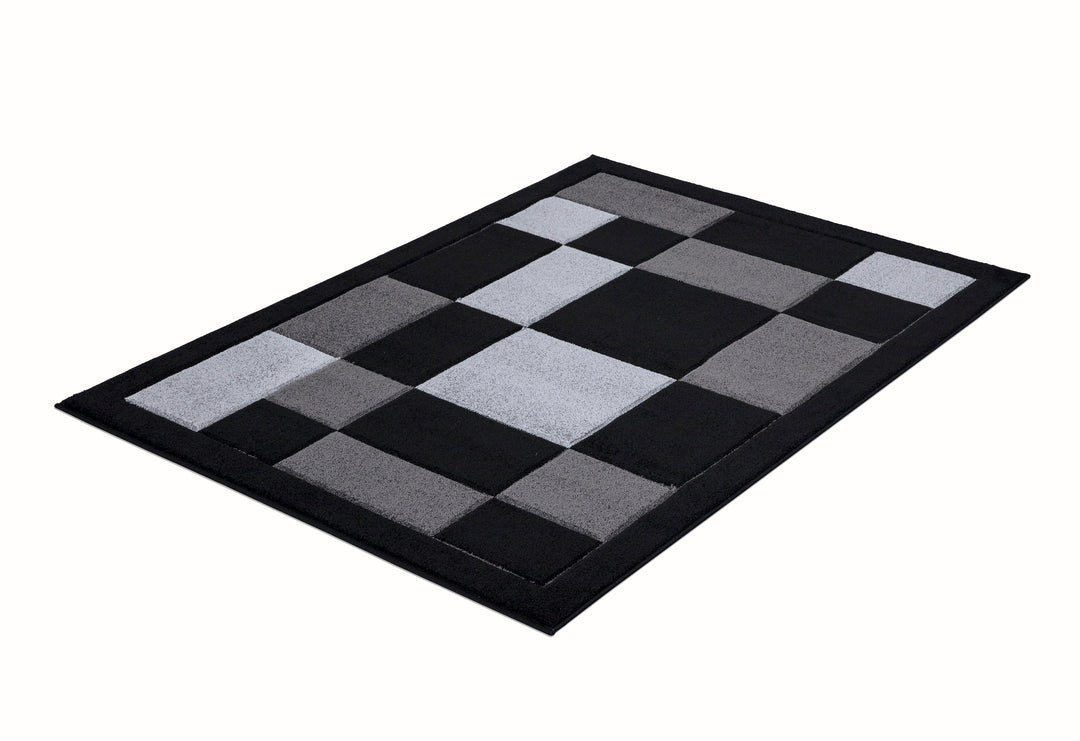 Mosaic Black & Grey Rug