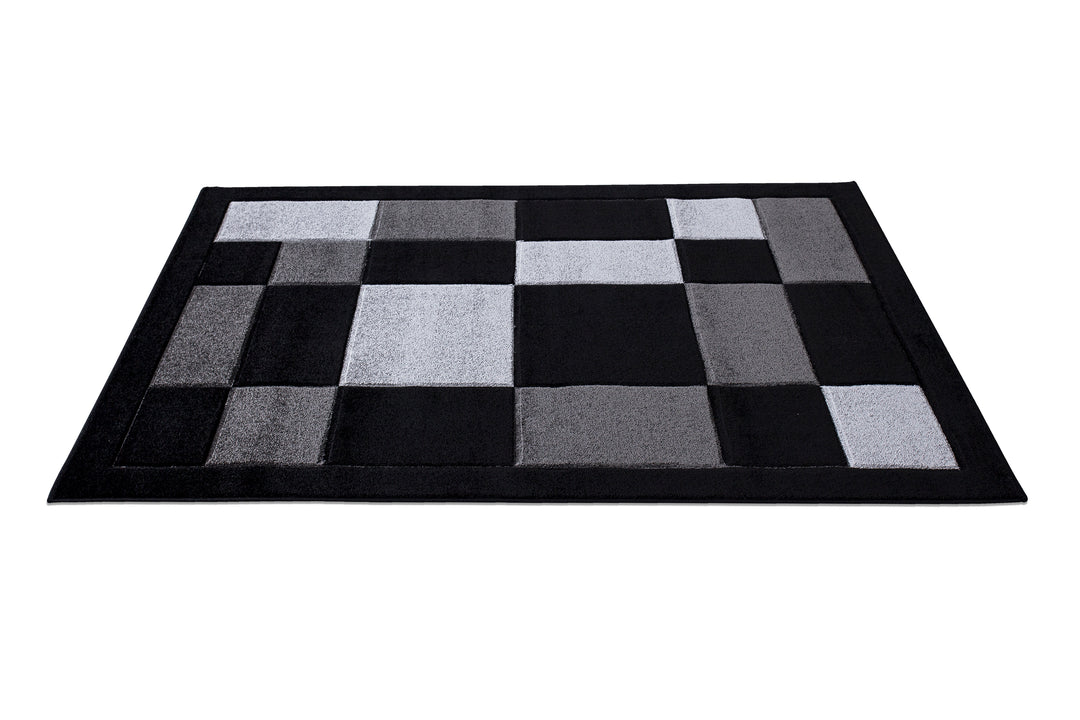 Mosaic Black & Grey Rug