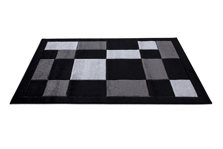 Mosaic Black & Grey Rug