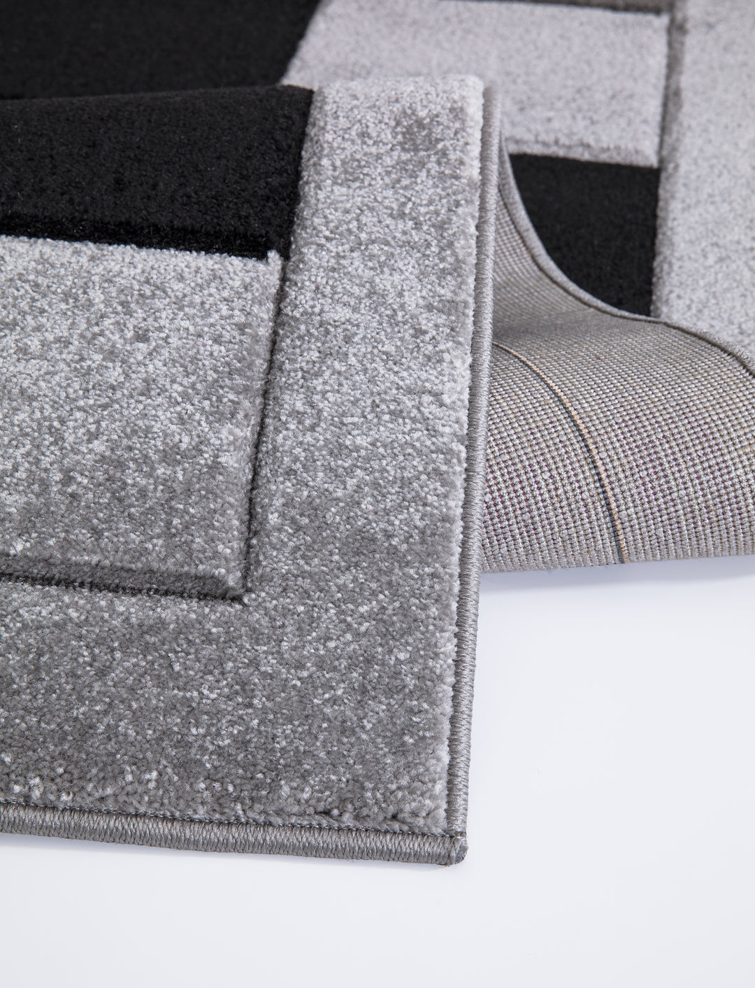 Mosaic Grey & Black Rug