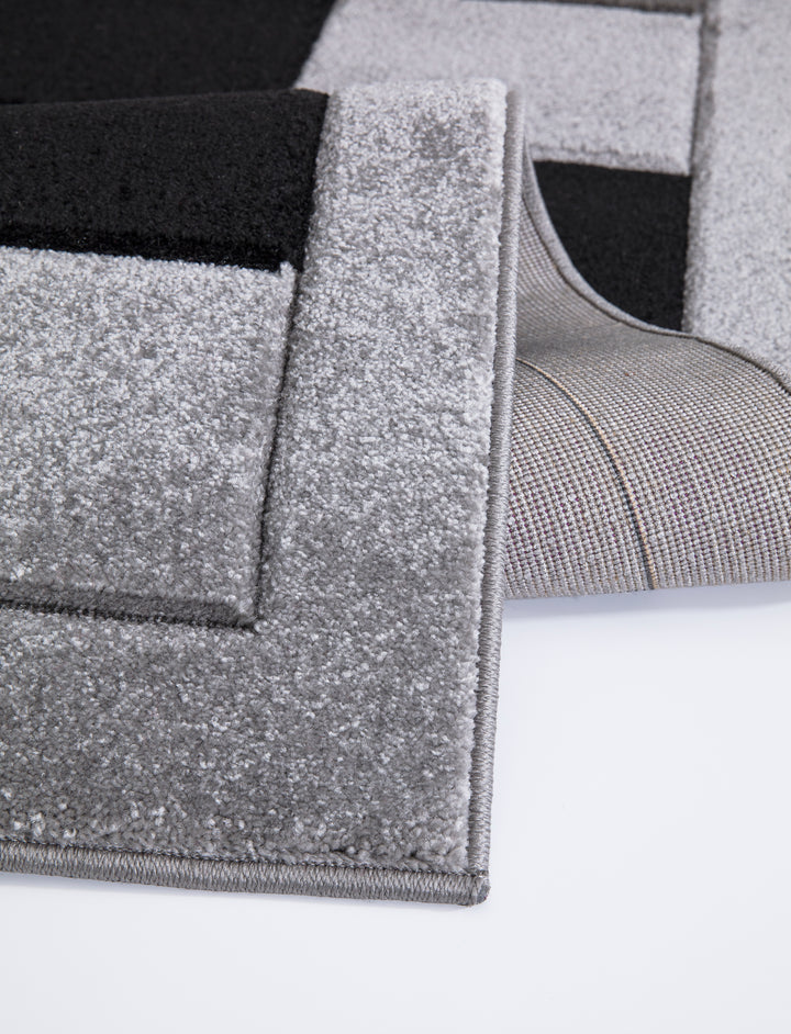 Mosaic Grey & Black Rug
