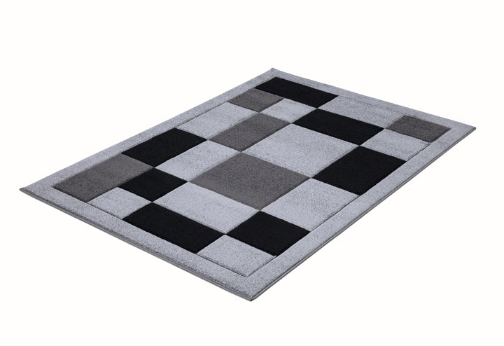 Mosaic Grey & Black Rug