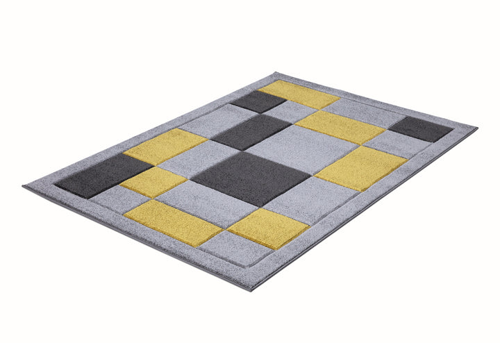 Mosaic Grey & Ochre Rug