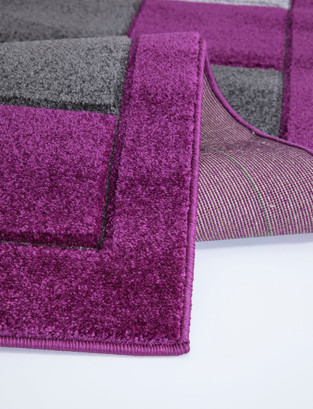 Mosaic Purple & Grey Rug