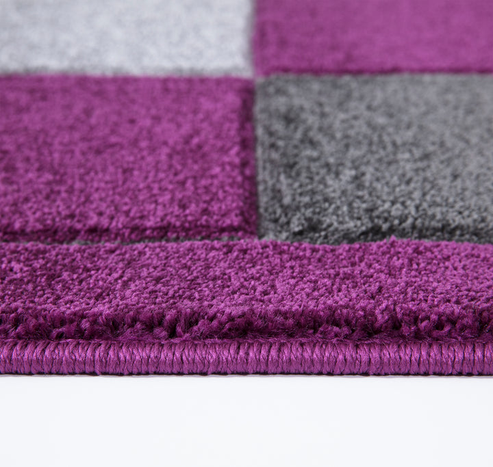 Mosaic Purple & Grey Rug