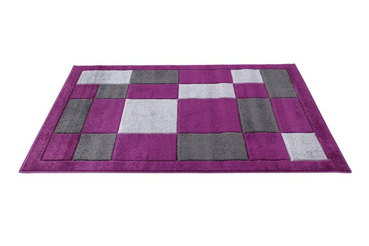 Mosaic Purple & Grey Rug