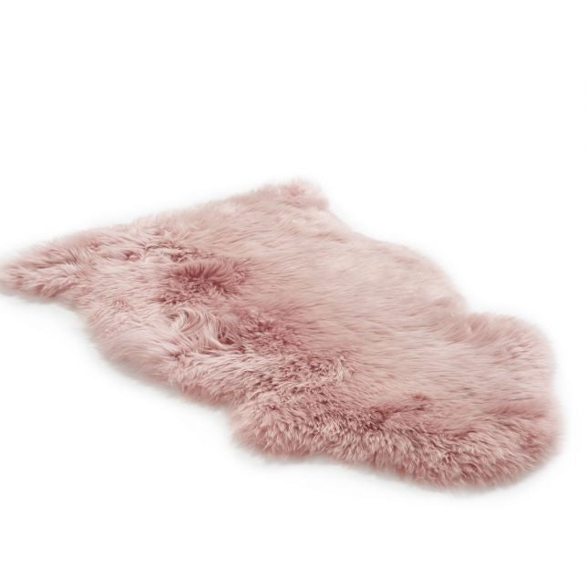 Genuine Sheepskin Rug (Pink)