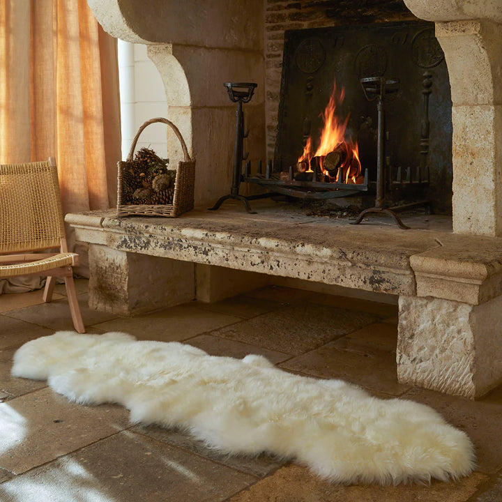 Genuine Sheepskin Rug (White)