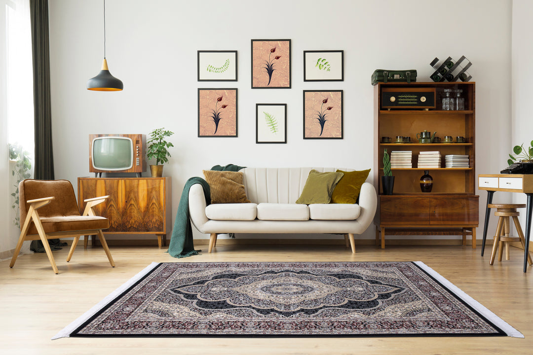 Safira Black Rug