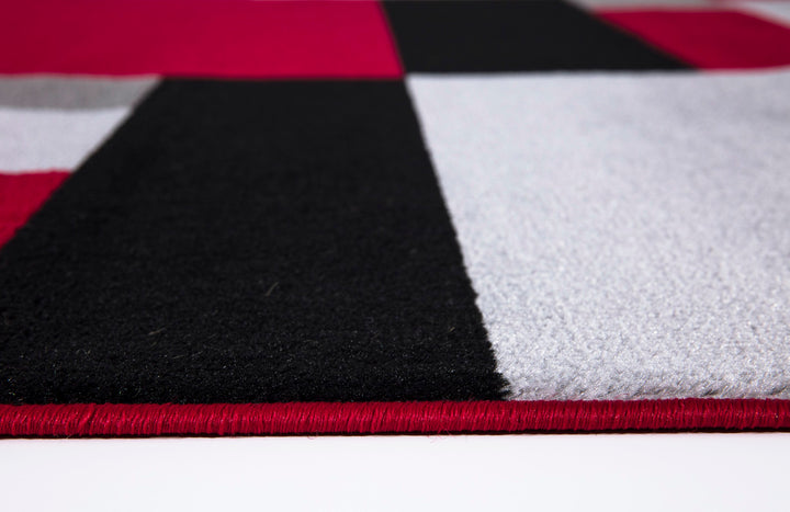 Nexus Black-Red Rug