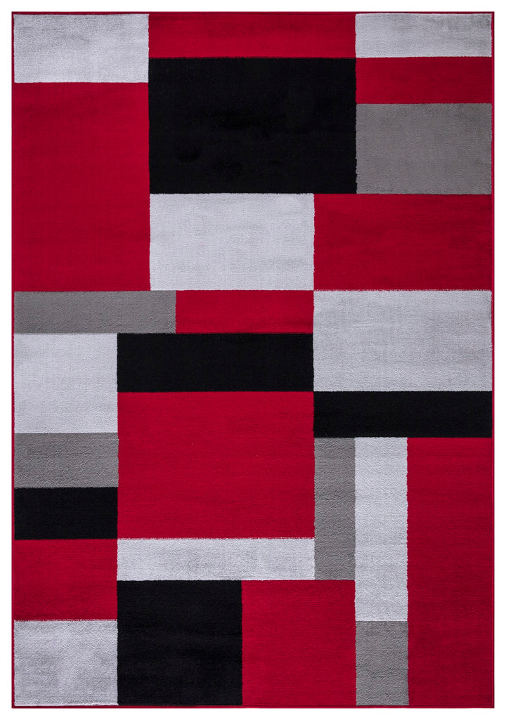 Nexus Black-Red Rug