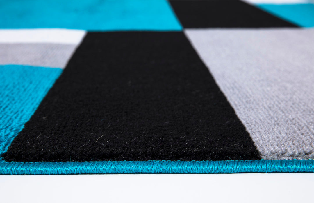 Nexus Teal-Black Rug