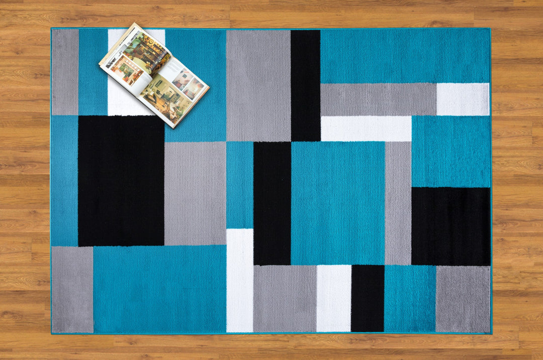 Nexus Teal-Black Rug