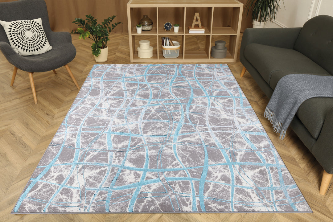 Fracta Navy Rug