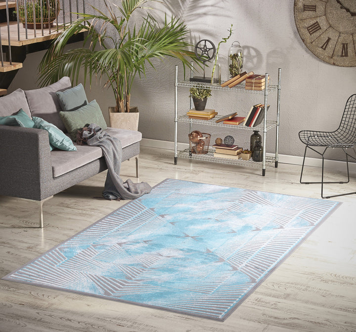 Aquarelle Blue Rug
