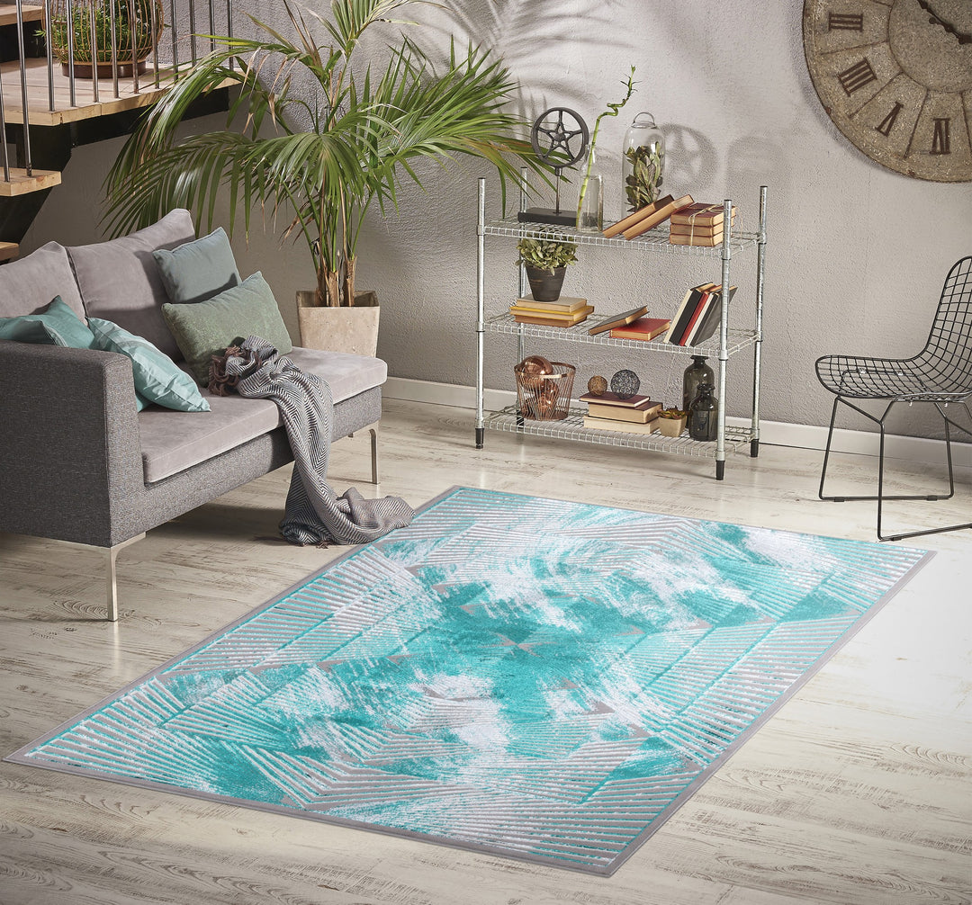 Aquarelle Emerald Rug