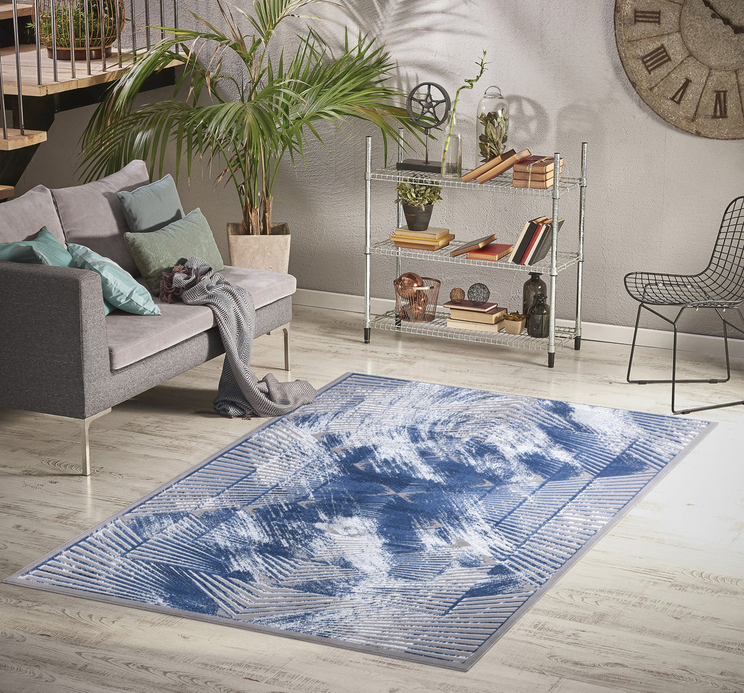 Aquarelle Navy Rug